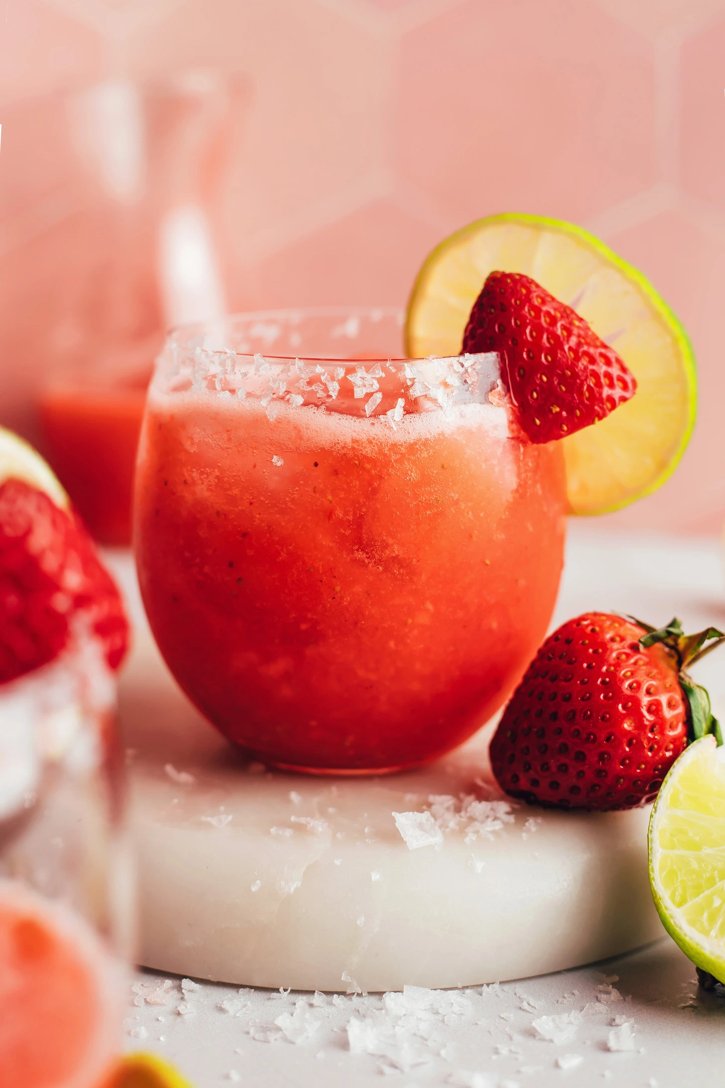 Truskawkowa Margarita Mocktail w szklance